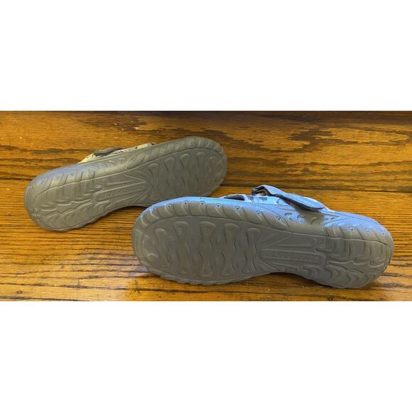 Skechers Foamies Reggae Artsy Sandals Abstract Print Womens 10 Slip Ons Gray - Picture 8 of 8